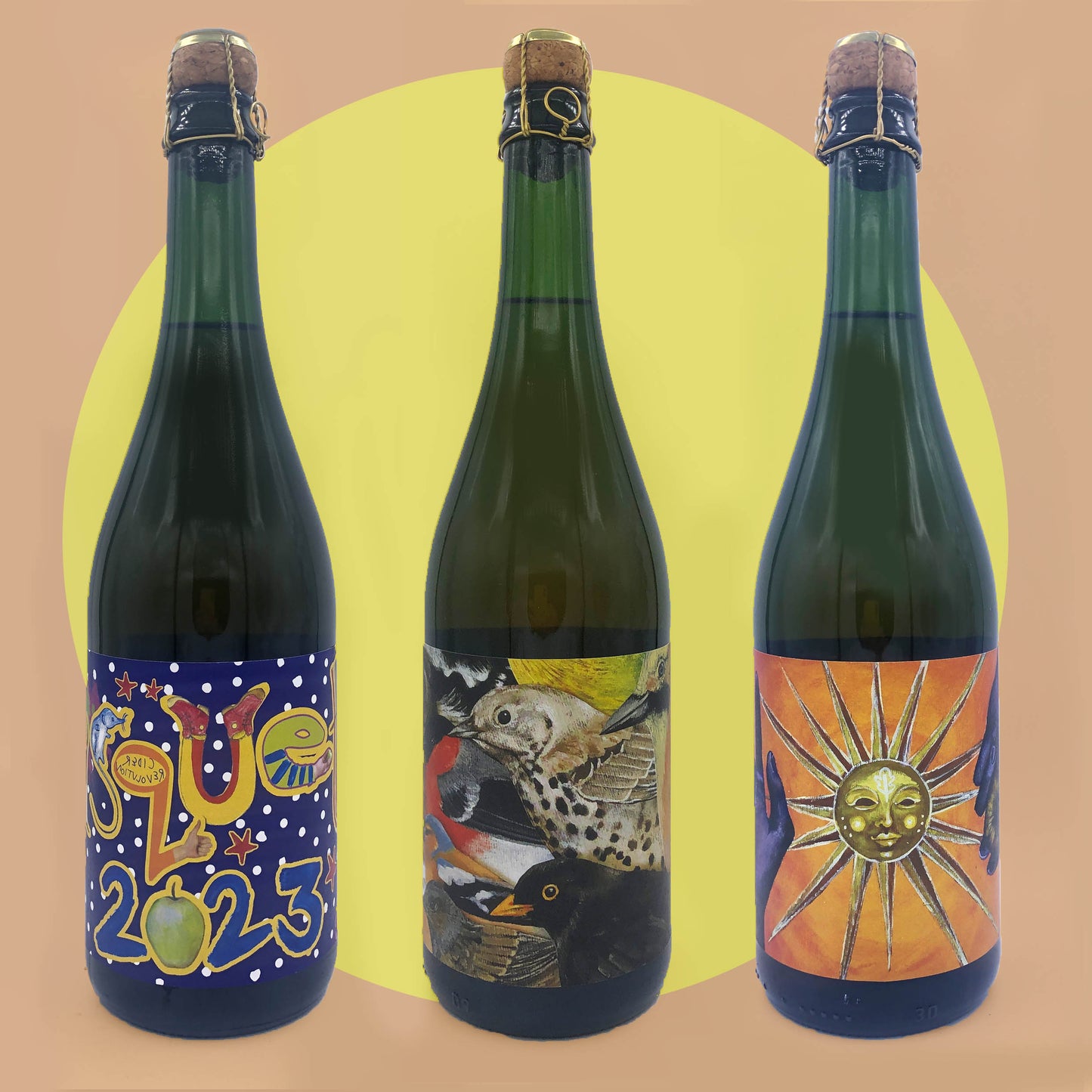 Sparkling cider mixed case (3x 75cl ancestral method ciders)